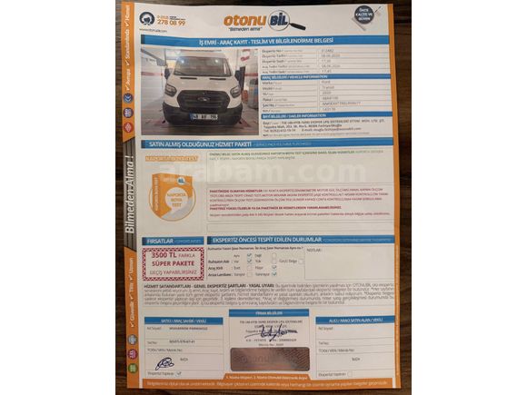 Galeriden Ford Transit 350 L 2020 Model Muğla