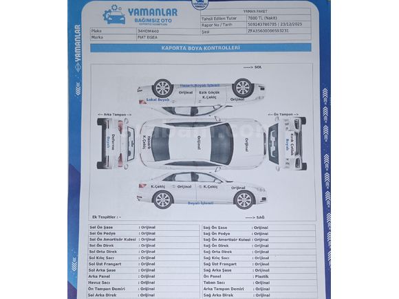Sahibinden Fiat Egea 1.3 Multijet Easy 2020 Model