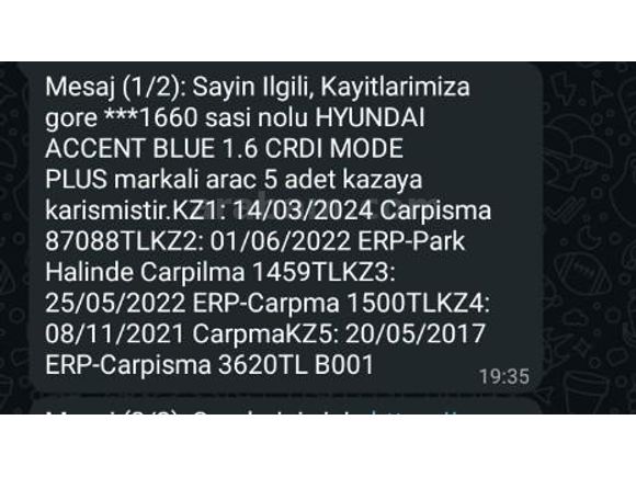 Sahibinden Hyundai Accent Blue 1.6 CRDI Otomatik Mode Plus 2016 Model