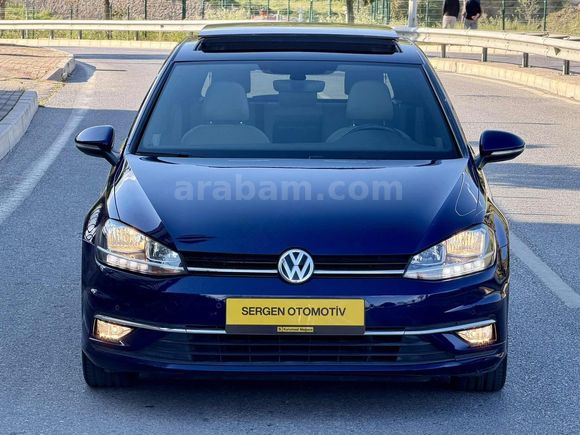 2019 GOLF 7.5 CAM TAVAN KM=81.000 İÇİ BEJ OTOMATİK VTS KREDİLİ