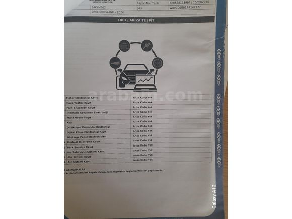 Sahibinden Opel Crossland 1.2 T Essential 2024 Model