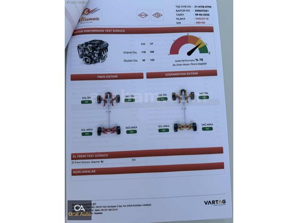 ORAL AUTO'dan AUDİ A4 1.8 TFSI