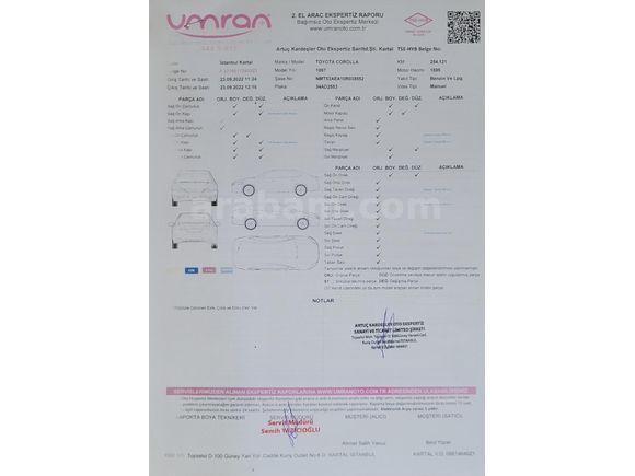 KLİMALI 1.6 XEi - ANTİFRİZLİ MOTOR - SIFIR ÖN TAKIM