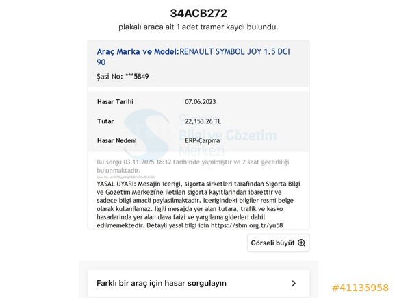 SCM'MOTORDAN/2017/SYMBOL/90/HP/ÇOK/TEMİZ/BAKIMLI