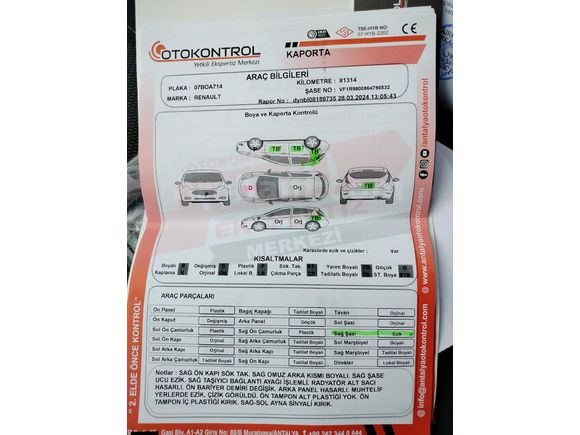 Sahibinden Renault Clio 0.9 TCe Joy 2019 Model