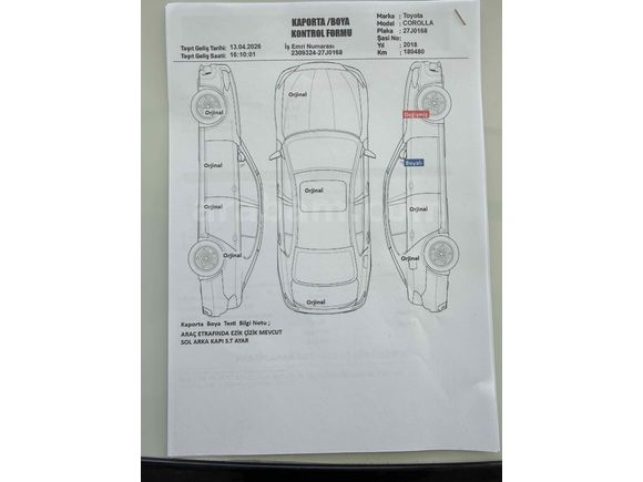 Çetin AUTO’DAN Toyota Corolla 1.4 D-4D Touch 2018 Model Batman
