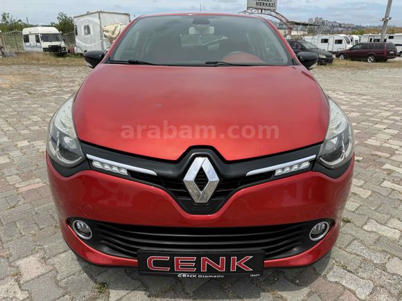 İÇ DIŞ KIRMIZI İLK SAHİBİ 1.5 DCİ 90 HP İCON 2014 CLİO KAZASIZ !