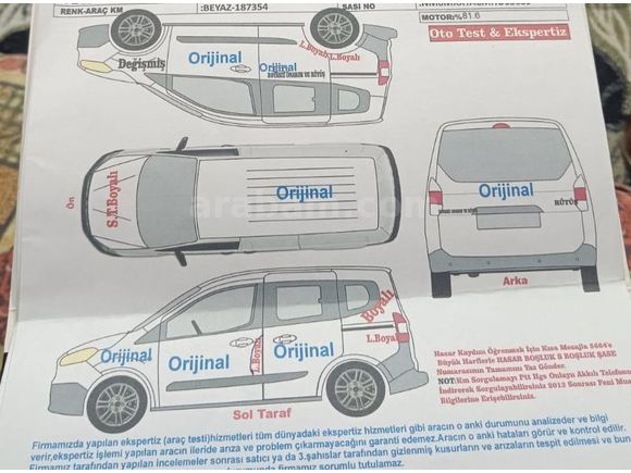 Sahibinden Ford Tourneo Courier 1.6 TDCi Titanium Plus 2017 Model
