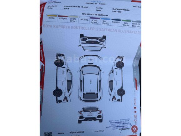 Sahibinden Honda Civic 1.6 İVTEC Dream 2012 Model  157.000 km Siyah