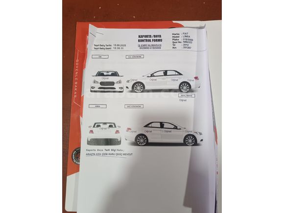 Sahibinden Fiat Linea 1.3 Multijet Active Plus 2012 Model