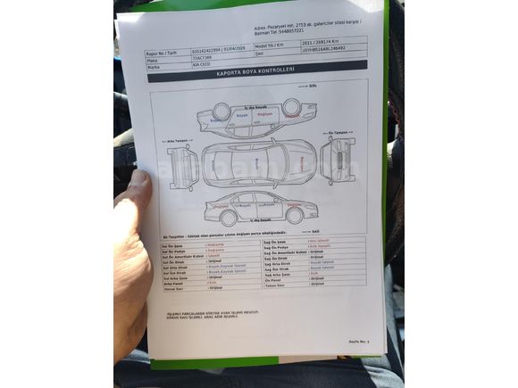 Sahibinden Kia Ceed 1.6 CRDi Motion 2011 Model