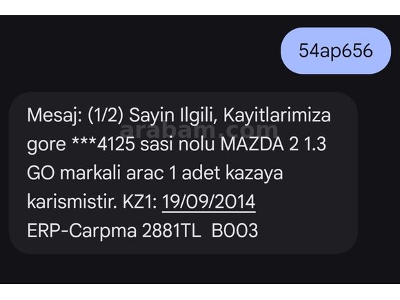 Sahibinden Mazda 2 1.3 Go 2009 Model