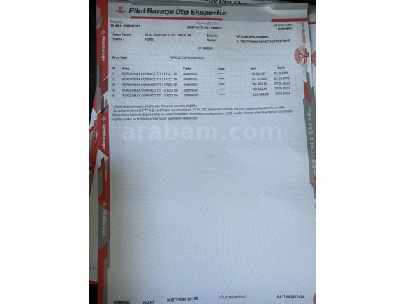 Sahibinden Ford C-Max 1.6 TDCi Titanium 2013 Model 