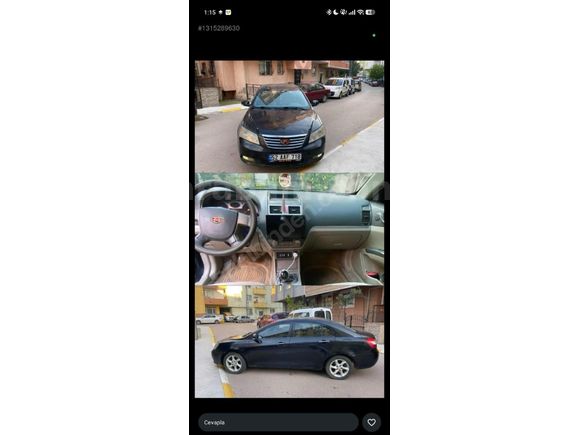 Sahibinden Geely Emgrand 1.5 GSL Basic 2011 Model  170.000 km Siyah