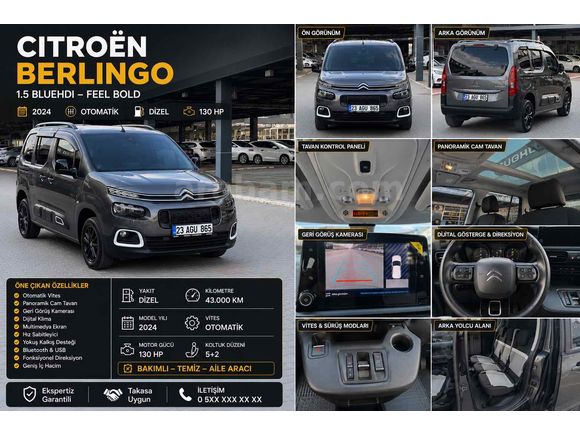 Sahibinden Citroen Berlingo 1.5 BlueHDI Shine 2024 Model  43 binde