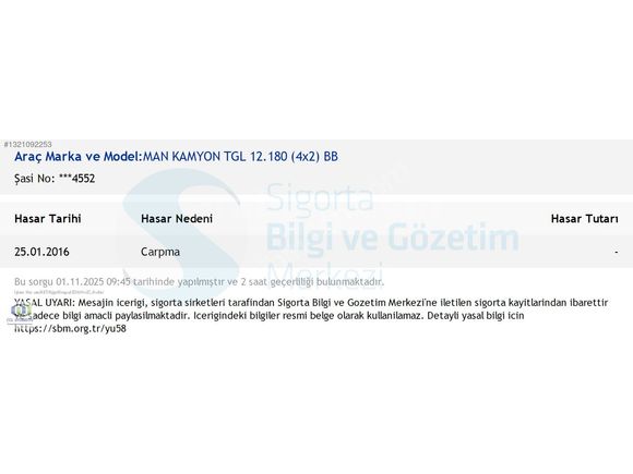 2012 MAN TGL 12.180 (YATAKLI) 10 TEKER CCL A.Ş'DEN