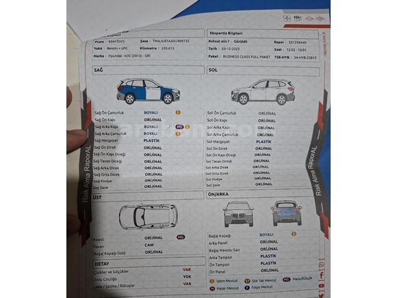 Sahibinden Hyundai ix35 1.6 GDI Style Plus 2013 Model