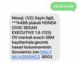 Sahibinden Honda Civic 1.6i VTEC Executive 2017 Model  
