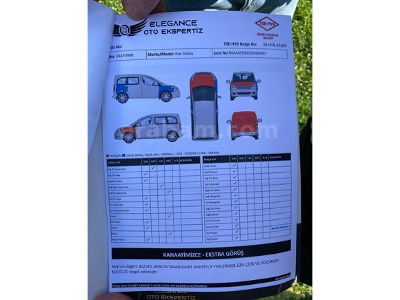 Sahibinden Fiat Doblo Combi 1.6 Multijet Premio Plus 2017 Model
