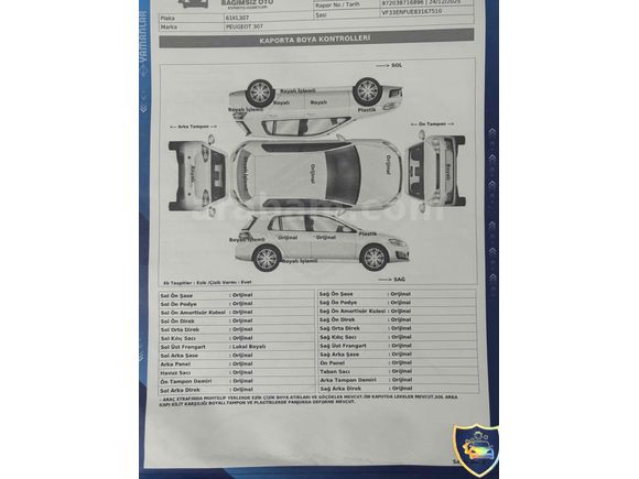 Sahibinden Peugeot 307 1.6 XT 2004 Model 