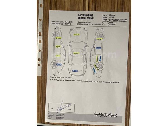 Sahibinden Honda Civic 1.6 LS 2002 Model 