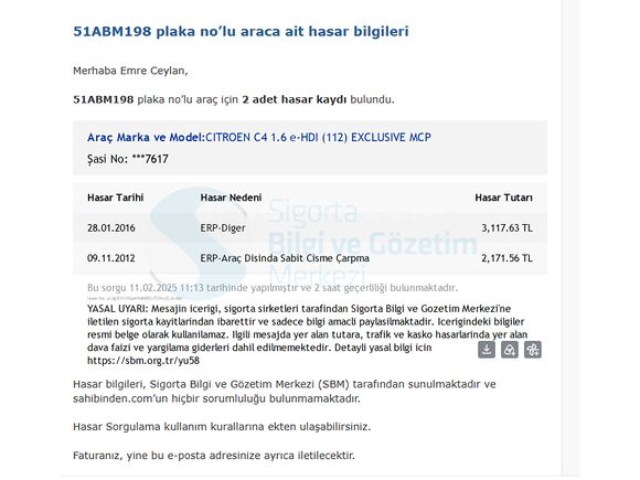 MEMURDAN BAKIMLI DÜŞÜK KM EXCULUSİVE C4