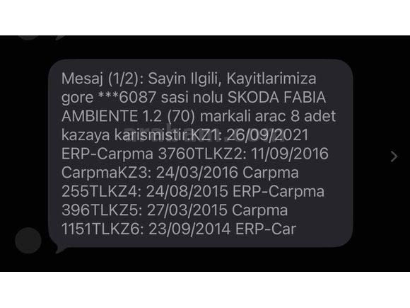 HATASIZ DÜŞÜK KmM FABİA İLK GELEN ALIR  