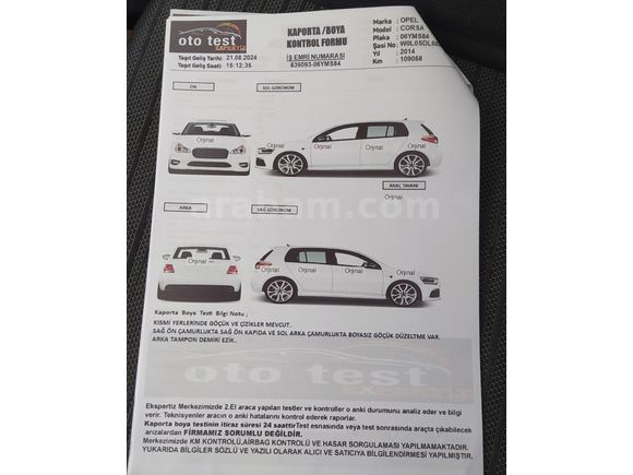 Sahibinden Opel Corsa 1.4 Twinport Active 2014 Model