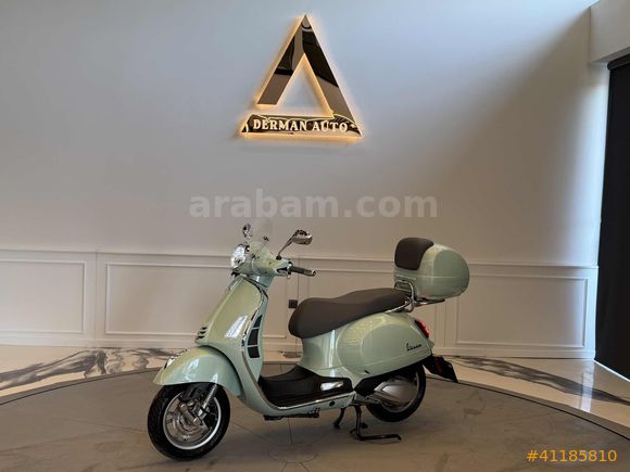 DERMAN AUTO HATASIZ 70KM DE VESPA GTS250 MİNT YEŞİL ÇANTALI