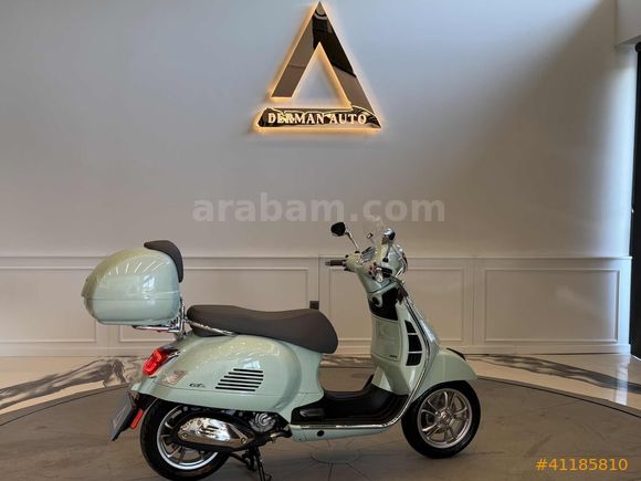 DERMAN AUTO HATASIZ 70KM DE VESPA GTS250 MİNT YEŞİL ÇANTALI