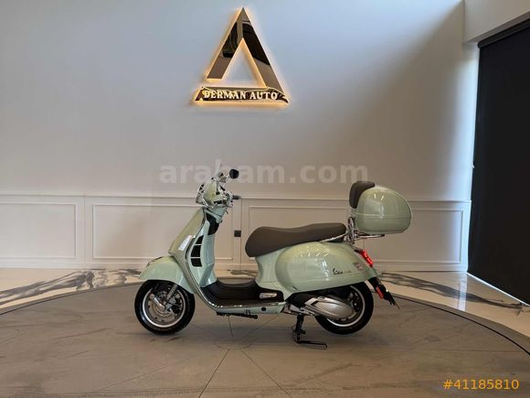 DERMAN AUTO HATASIZ 70KM DE VESPA GTS250 MİNT YEŞİL ÇANTALI