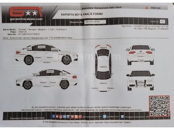 Sahibinden Renault Megane 1.5 dCi Expression 2007 Model
