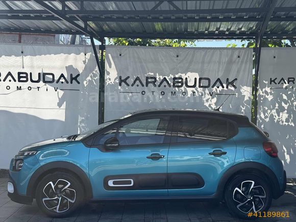 2021 CITROEN C3 -60 BİN KM-SHINE - K.ISITMA KÖR NOKTA - BOYASIZ
