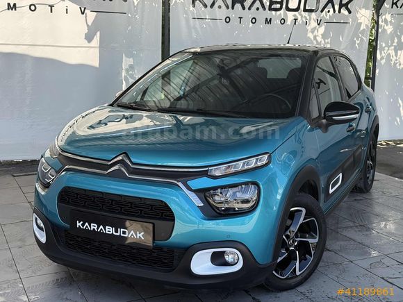 2021 CITROEN C3 -60 BİN KM-SHINE - K.ISITMA KÖR NOKTA - BOYASIZ