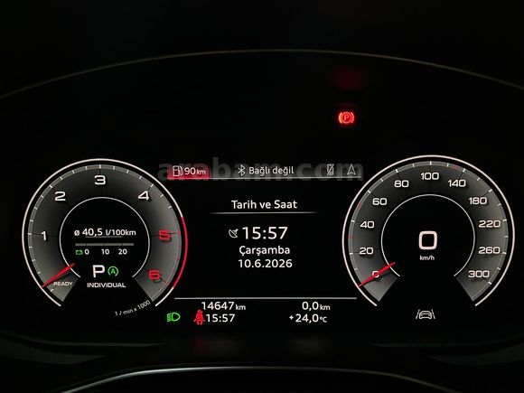 ERÇAL:2025 AUDI A6 40TDI QUATTRO ADVANCED+BOYASIZ+K/K TAKSİT