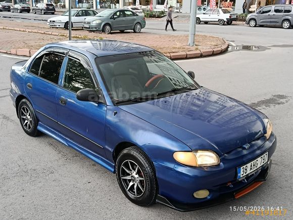 2000 MODEL HYUNDAİ ACCENT 1.3 LPG Lİ MAVİ MANUEL VİTES