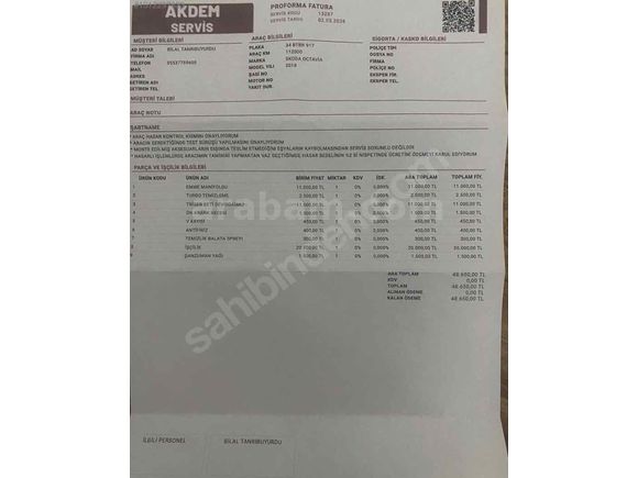 Sahibinden Skoda Octavia 1.6 TDI Optimal 2018 Model 