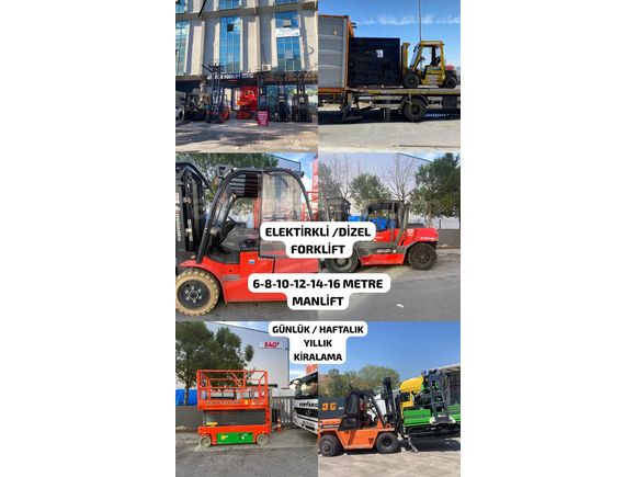 UZUN-KISA DÖNEM PLATFORM KİRALAMA ( Forklift , Manlift ,Vinç)