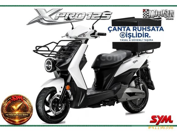 MOTOSUN'DAN SYM XPRO ÇANTA RUHSATA İŞLİ P1 UYUMLU 12 TAKSİT