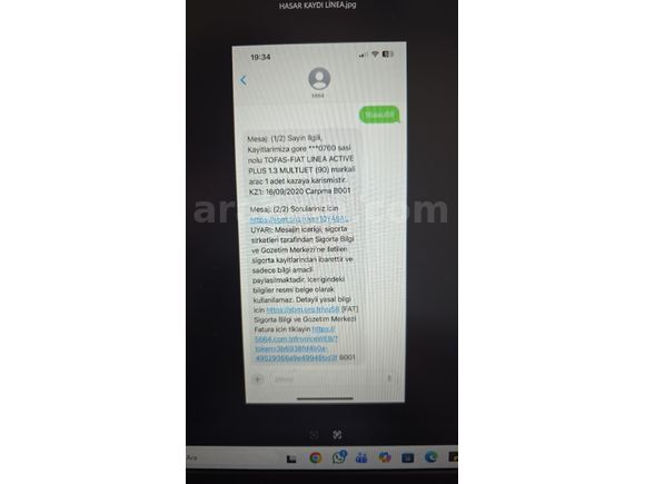 Sahibinden Fiat Linea hız sabitlemeli