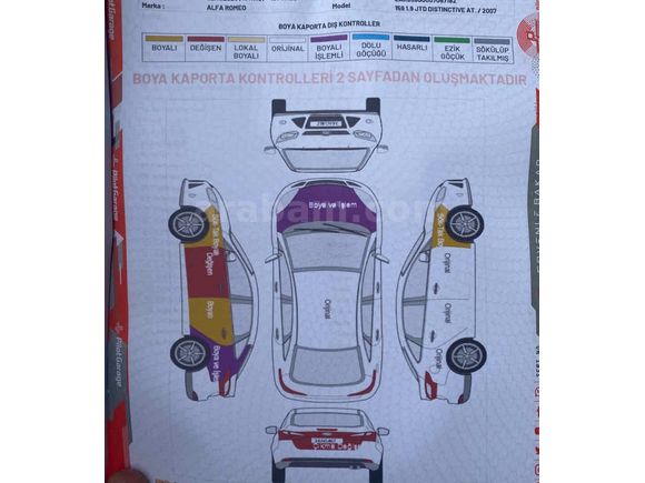 Sahibinden Alfa Romeo 159 1.9 JTD Distinctive Plus 2007 Model Ankara