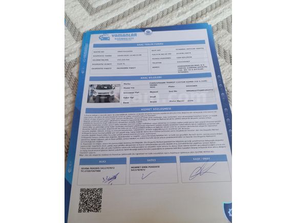 Sahibinden Ford Transit Custom 310  S Trend 2015 Model  155 km Beyaz