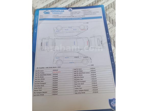 Sahibinden Ford Transit Custom 310  S Trend 2015 Model  155 km Beyaz