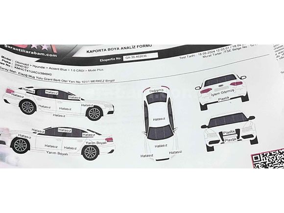 Sahibinden Hyundai Accent Blue 1.6 CRDI Mode Plus 2012 Model 