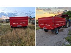 sıfır 4 ton cift ilaveli römork