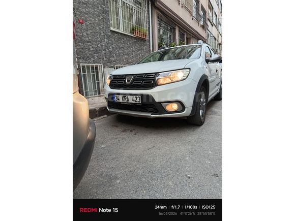 Sahibinden Dacia Sandero 1.5 dCi Stepway 2017 Model  230.600 km Beyaz