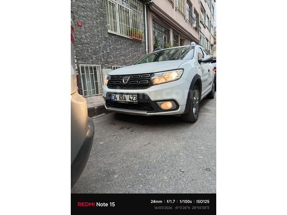 Sahibinden Dacia Sandero 1.5 dCi Stepway 2017 Model  230.600 km Beyaz