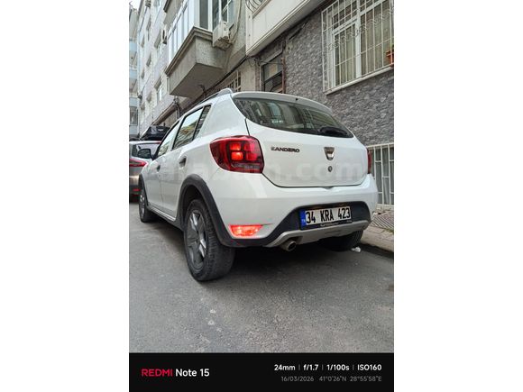 Sahibinden Dacia Sandero 1.5 dCi Stepway 2017 Model  230.600 km Beyaz
