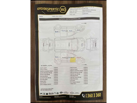 ALİ OSMAN KORKMAZ OTOMOTİV FORD CONNECT GLX