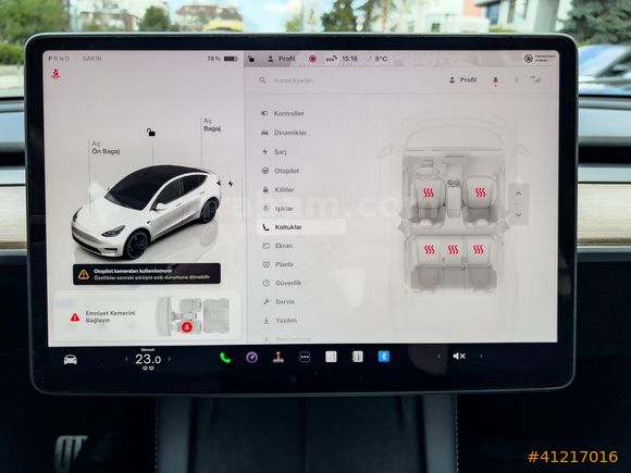CENOVA MOTORS 2023 TESLA MODEL Y PERFORMANCE-OTOPİLOT-BOYASIZ